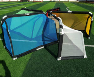 <span class=keywords><strong>ASTEK</strong></span>-Mini portería de fútbol plegable de aluminio portátil, redes coloridas, conjunto de portería de fútbol para niños - Product Image 1