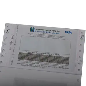 Großhandel vertrauliche Gehalts abrechnung Papier Sicherheits bank ATM Pin Mailer für ATM Debitkarte