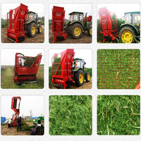 Outil de récolte de fourrage avec hachoir Machine de coupe de paille de maïs Moteur Boîte de vitesses et entraînement de roulement Utilisation du tracteur Blé