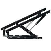 Support de lit relevable hydraulique pneumatique robuste en fer avec vérin à gaz, design moderne, installation facile pour chambre à coucher