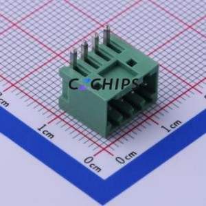 JL15EDGRC-25004G01 Plug-in Terminal Block Bent Lead Through Hole,P=2.5mm Board-to-Board / Socket - Closed 1x4P 2.5mm Green - Product Image 2