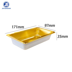 Одноразовые пищевые контейнеры из <span class=keywords><strong>CPET</strong></span> для свежих продуктов, золотистые, для супермаркетов - Product Image 2