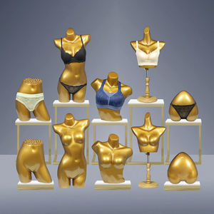 Manichino Femminile Economico Color Oro per Esposizione di Intimo Sexy, Bikini, Seno Grande e Glutei in Vendita - Product Image 2