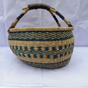 Handmade Seagrass <b>Storage</b> <b>Basket</b> Wholesale Willow Bolga <b>Basket</b> Natural Multifunction Sea Grass Straw <b>Wicker</b> Woven <b>Basket</b> - Product Image 1