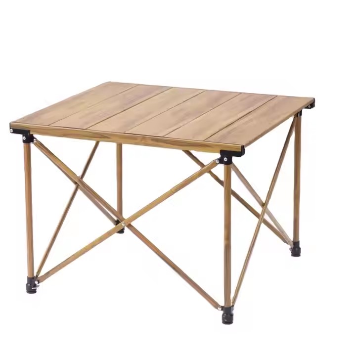 Modern Design Multifunctional Outdoor Folding Egg Roll Table Lightweight Portable Aluminum Camping Furniture