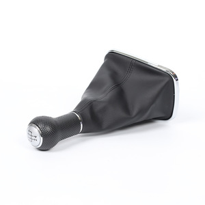 Car <b>Gear</b> <b>Knob</b> Leather Shift <b>Knob</b> Black Ergonomic Volkswagen Fitment QZXN D05 - Product Image 3
