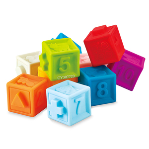 Montessori đồ chơi trẻ em xếp chồng khối xây dựng bé khối mềm số xếp chồng khối đồ chơi học tập - Product Image 1