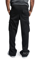 Pantalon cargo décontracté à taille élastique de haute qualité pour hommes salopette imperméable multi-poches velours côtelé Fitness Street gratuit disponible