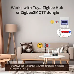 Zemismart ZigBee Wifi 120A Tuya Thông Minh Din-Rail Năng Lượng Meter 3 Giai Đoạn Điện Màn Hình Chia Lõi Cts 120V 240V Thông Minh Năng Lượng Màn Hình - Product Image 2
