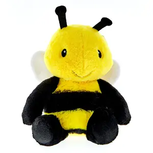 Bonito de pelúcia para bebês, brinquedo de pelúcia macio de alta qualidade, amarelo, abelha, brinquedos estofados