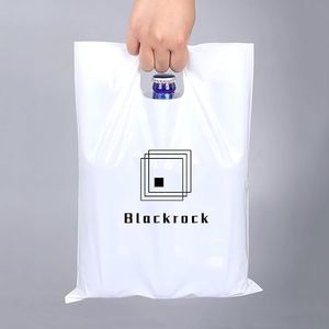Bolsas de Compra Reutilizables y Reciclables Ecológicas de HDPE con Logotipo Personalizado, Impresión Serigráfica y Asa de Mano para Uso Comercial - Product Image 5