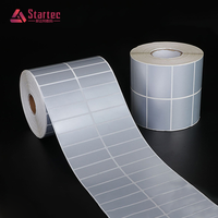 Rouleau d'étiquettes adhésives personnalisées en papier thermique direct pour expédition, 4x6 100x150, en polypropylène (PP), pour imprimante, étiquettes code-barres