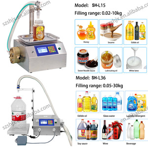 SH-L36 haute précision pesage remplissage verre shampooing Gel boisson huile d'olive vin eau Sauce semi-automatique sous Machine engrenage - Product Image 4