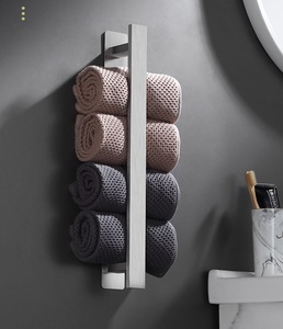 Self-Adhesive Wall Mounted Bathroom Stainless Steel Towel Rack Holder - Product Image 5