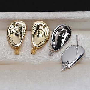 Pendientes Barrocos de Plata S925 y Collar con Colgante para Mujer, Cuentas Anormales en Forma de Perla de 8-14 mm, Componentes de Joyería DIY - Product Image 4