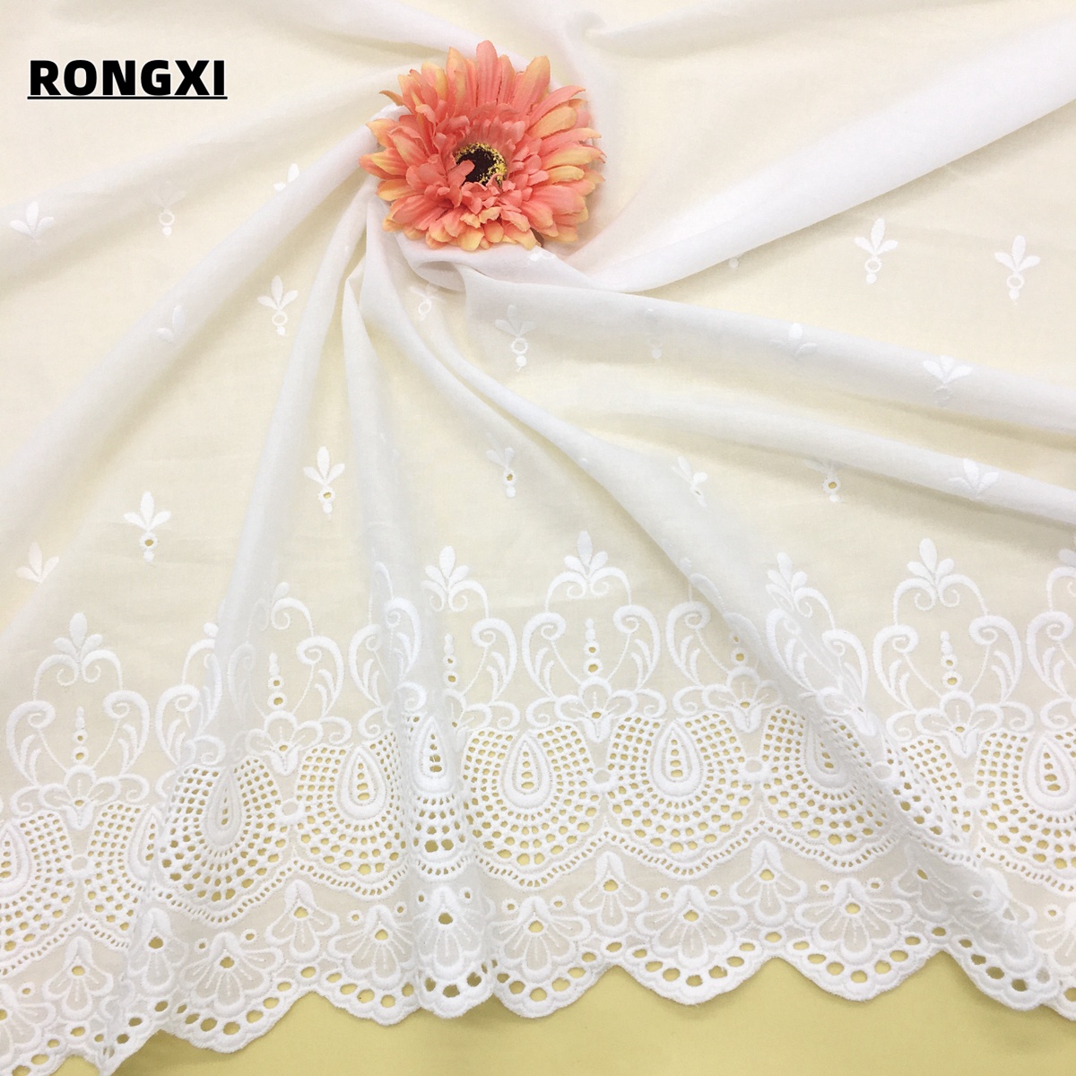 heavy cotton lace fabric