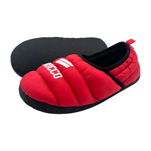 Winter Men's Home <strong>Slipper</strong> with Customized Embroidery Silent Anti-slip Outsole Lightweight Closed Back Quilted <strong>Down</strong> <strong>Slipper</strong> - Product Image 2