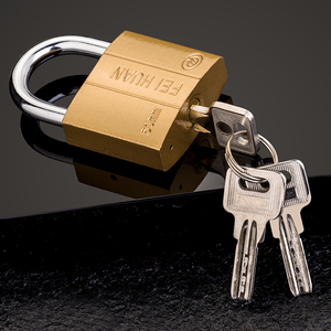 Échantillon disponible Cadenas en fer à clé atomique peint en laiton de haute qualité à demande active - Product Image 2