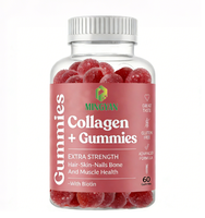 Bonbons Gommeux Vitaminés Végétaliens au Collagène Naturel, Biotine et Kératine, Saveur Fruitée, Marque Privée OEM/ODM, Complément pour la Croissance des Cheveux et de la Peau