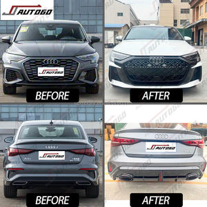 Kit de carrosserie de rechange d'usine pour <span class=keywords><strong>Audi</strong></span> A3 <span class=keywords><strong>S3</strong></span> 35 TFSI 40 TDI Sline <span class=keywords><strong>S3</strong></span> 2021-2024 8Y Sportback Berline Limousine – Amélioration vers le modèle RS3 2025 2026 - Product Image 2