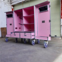 Boîte de sécurité pour équipement de cheval en aluminium de couleur rose personnalisée