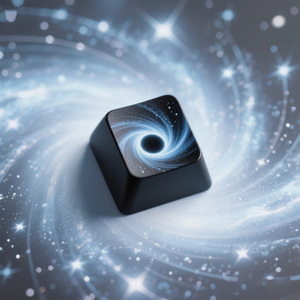 คีย์แคปแบบกำหนดเอง Singularity Eye ดีไซน์ Space Gravity สำหรับคีย์บอร์ดแบบกลไก MX สีและวัสดุแบบกำหนดเอง OEM <span class=keywords><strong>แบรนด์</strong></span> TechRexy - Product Image 3