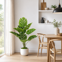 JWS4265 Nouvelle conception d'arbre artificiel Monstera, plantes artificielles Monstera pour la décoration de la maison, du bureau et du jardin, en vente