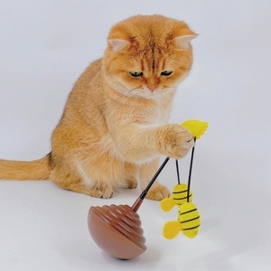 Thiết kế mới vui Tumble Hướng Dương Mèo đồ chơi đặc trưng autorotation điện tử Sản phẩm vật nuôi thông minh tương tác đồ chơi - Product Image 1
