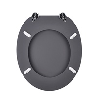 Offre Spéciale : Couvercle de siège de toilette personnalisé en MDF à fermeture douce, avec amortisseur et charnières en alliage de zinc, garantie 1 an, pour salle de bain