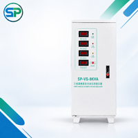 Stabilisateur de tension triphasé 9 kVA 380 V, régulateur de puissance automatique pour systèmes CVC commerciaux et climatisation centralisée
