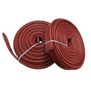 خرطوم إطفاء أحمر بطول 50 متر، مرن بغلاف بوليستر، خرطوم مسطح لتطبيقات مكافحة الحرائق والري - Product Image 2