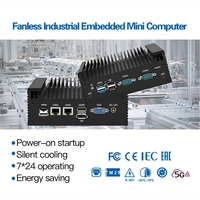 Mini PC de escritorio industrial con 2 LAN 6 USB 2 COM WIFI 4G RS232 RS485 N97/N100 Nuevos soportes DDR4 Intel N100 AU/US/CN Plugs