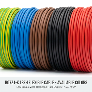 Cable Monopolar PrimePro H07Z1-K 450/750V LSZH Ultraflexible, 99.9% Cobre Libre de Oxígeno, Bajo Humo, Cero Halógenos, CE - Product Image 1
