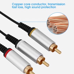 สายเคเบิล AV ขนาด 3.5 มม. เป็น <span class=keywords><strong>RCA</strong></span>, สายส่งสัญญาณเสียง/วิดีโอ ยาว 6.6 ฟุต ตัวเรือนอะลูมิเนียม หัวต่อ <span class=keywords><strong>TRRS</strong></span> ขนาด 1/8 นิ้ว เป็นปลั๊ก <span class=keywords><strong>RCA</strong></span> ตัวผู้ 3 ขา สาย AUX สำหรับเครื่องเล่น DVD - Product Image 3