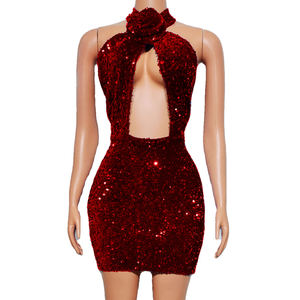 <span class=keywords><strong>Vestido</strong></span> de Danza del Vientre Sexy para Mujer, con Lentejuelas Recortadas y Bordadas, para Fiesta Nocturna, Disfraz de <span class=keywords><strong>Drag</strong></span> <span class=keywords><strong>Queen</strong></span>, Actuación en Escenario, Varios Colores - Product Image 6