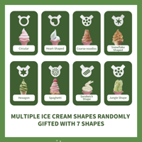 Machine à glace molle professionnelle 4,2 kW, 4+3 saveurs, pour les entreprises