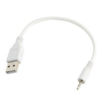 Prise jack mâle 20cm 2.5mm vers câble audio d'extension de données mâle USB 2.0 pour écouteurs MP3 MP4 BT