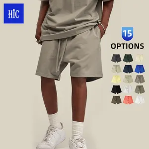 2023 High quality 380G 100% cotton heavy FOG color man's shorts highstreet loose casual shorts for man