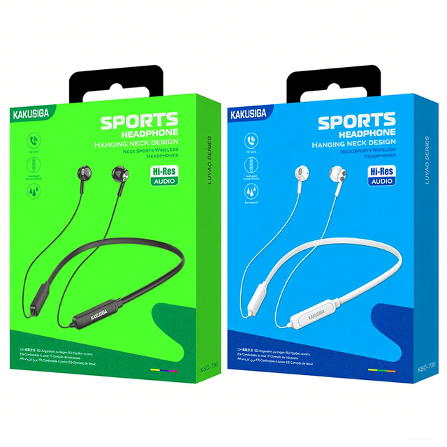 KAKUSIGA Factory Direct Low Price Neckband Sports wireless Earphones for Running/Gym, Hi-Fi Sound & Long Battery Life