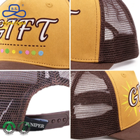 Casquettes de camionneur décontractées rétro à 5 panneaux avec visière incurvée et dos en maille, personnalisables avec logo brodé, pour hommes et femmes, fabriquées par OEM Hat Factory