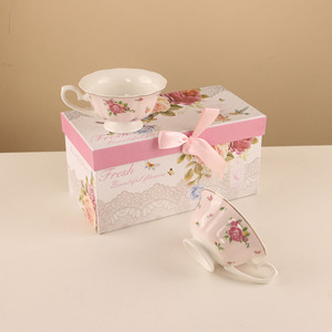 Coffret cadeau, nouvelle tasse à thé en porcelaine, ensembles de tasses vintage pour <span class=keywords><strong>café</strong></span> et thé - Product Image 3