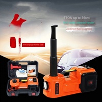 Cric hydraulique électrique 12V pour voiture et pompe à air, outil trois-en-un pour le changement de pneus tout-terrain