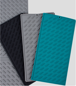 Tapis de séchage de vaisselle en silicone pliable, tapis à café, égouttoir de comptoir de cuisine, tapis de séchage de vaisselle non facile à nettoyer, grand - Product Image 3