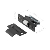 Loquet de porte carré en laiton pour marché australien, avec cylindre de verrouillage, loquet tubulaire de passage, loquet de salle de bain à confidentialité, loquet coulissant de confidentialité