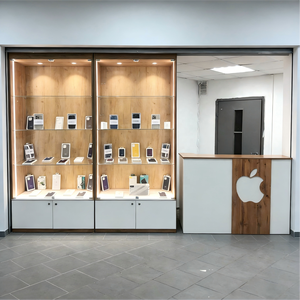 Vitrine en verre avec serrure pour téléphones, vitrine en verre pour téléphone portable, présentoir pour téléphone portable, présentoir pour magasin de téléphones - Product Image 2