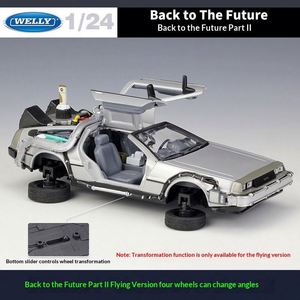 WELLY 1:24 Macchina del Tempo di Ritorno al Futuro II, Modellino in Lega Pressofusa con Modalità Hover, Regalo per Collezionisti, Vendita all'Ingrosso - Product Image 3