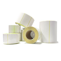 Rollo de Etiquetas Térmicas Directas Personalizadas de 58 mm, 58x60 58x40, Etiquetas Autoadhesivas de Papel Blanco con Código de Barras para Promoción en Supermercados
