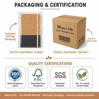 Özel Logo Mantar Kaplı Kanvas Defter Sert Kapaklı A5 Çevre Dostu Günlük Planlayıcı 3 Renk Toptan OEM Ajanda