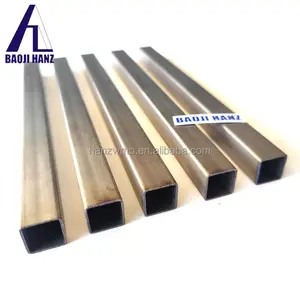 ASTM B377 20mm gr1 titanium square pipes for industry use