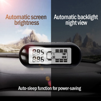 Système de surveillance des pressions des pneus (TPMS) universel pour bus et camions avec écran LCD en matériau ABS, capteurs intégrés, étanchéité IP67, charge solaire sans fil